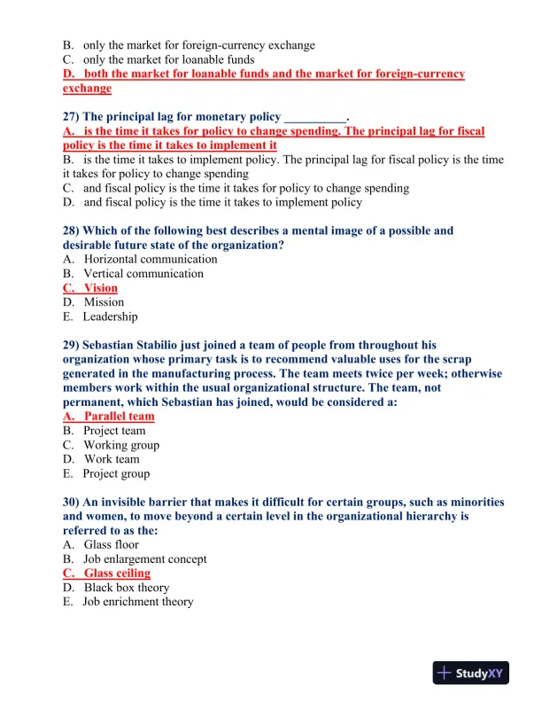 College Assignment: Comprehensive Business and Economic Concepts Assessment - Page 7 preview image