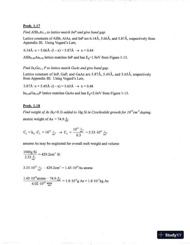 Solution Manual For Solid State Electronic Devices, 6th Edition - Page 10 preview image
