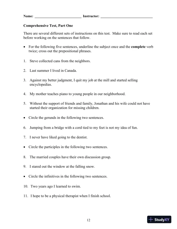 Grammar Matters, 1st Edition Test Bank - Page 18 preview image