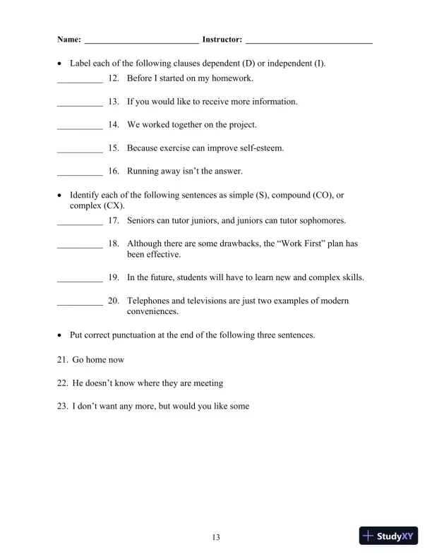 Grammar Matters, 1st Edition Test Bank - Page 19 preview image