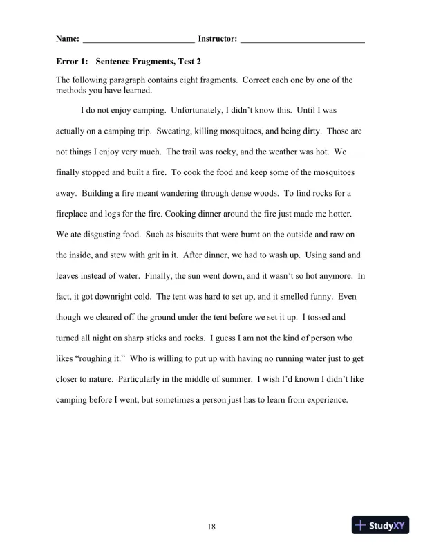 Grammar Matters, 1st Edition Test Bank - Page 24 preview image