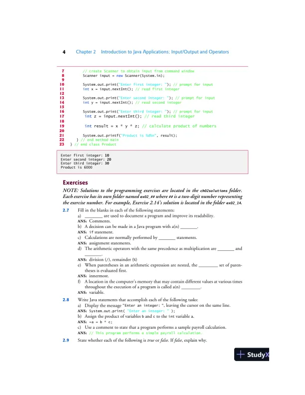 Solution Manual for Java How To Program, Late Objects, 11th Edition - Page 11 preview image