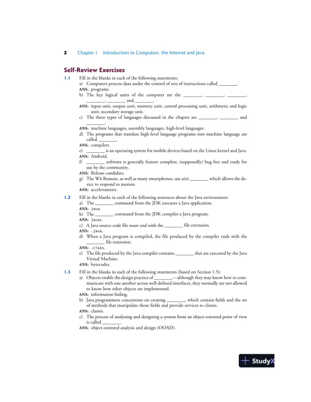 Solution Manual for Java How To Program, Late Objects, 11th Edition - Page 3 preview image