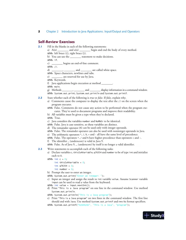 Solution Manual for Java How To Program, Late Objects, 11th Edition - Page 9 preview image