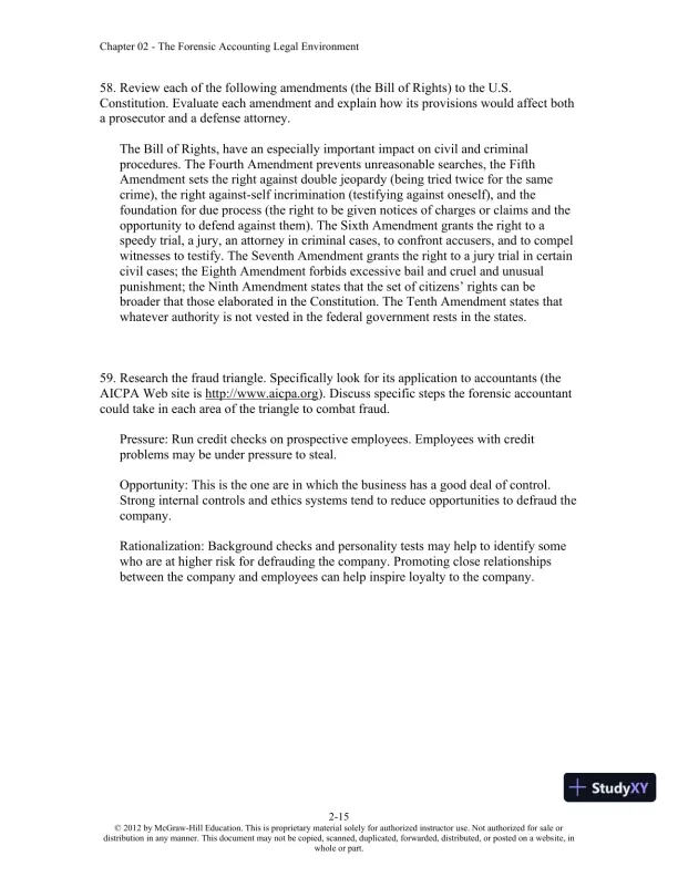 Solution Manual For Forensic Accounting and Fraud Examination, 2nd Edition - Page 23 preview image
