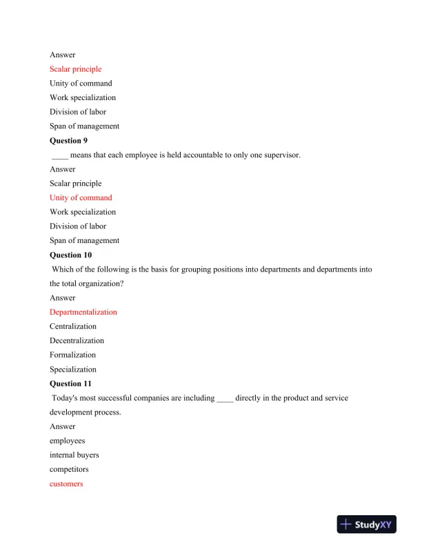 MGT 500 Final Exam Part 1 - Page 4 preview image