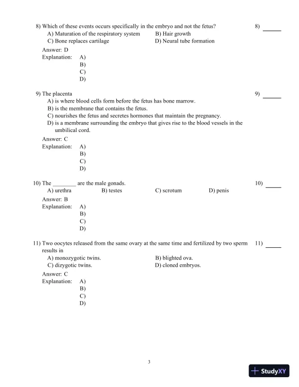 Human Genetics, 12th Edition Test Bank - Page 30 preview image