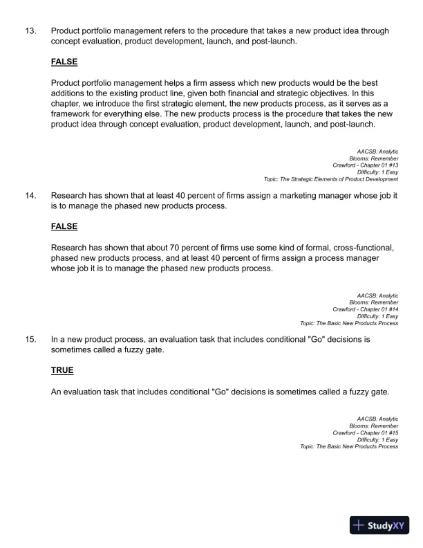 Management 11th Edition Test Bank - Page 16 preview image