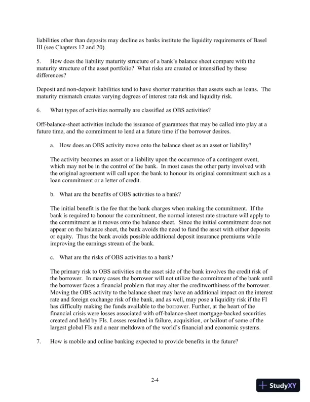 Financial Institutions Management: A Risk Management Approach 5th edition Solution Manual - Page 13 preview image