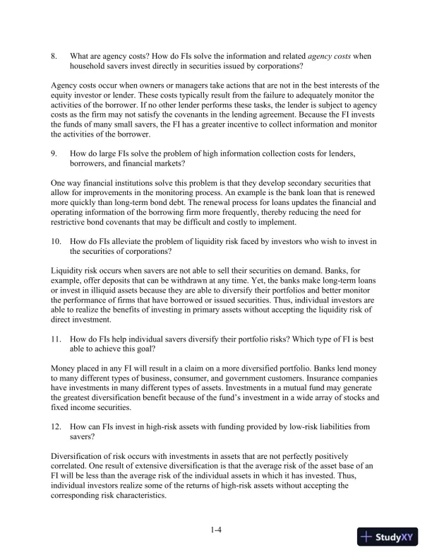 Financial Institutions Management: A Risk Management Approach 5th edition Solution Manual - Page 5 preview image