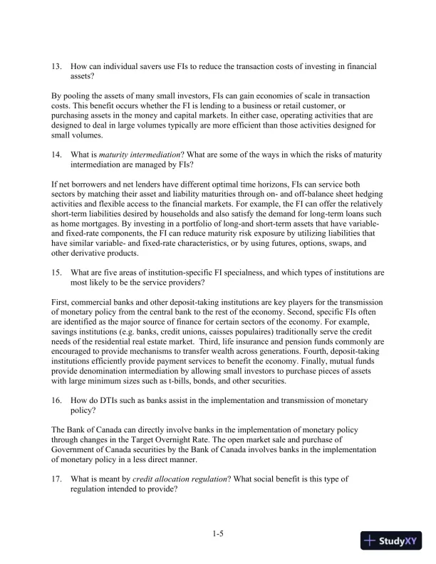Financial Institutions Management: A Risk Management Approach 5th edition Solution Manual - Page 6 preview image