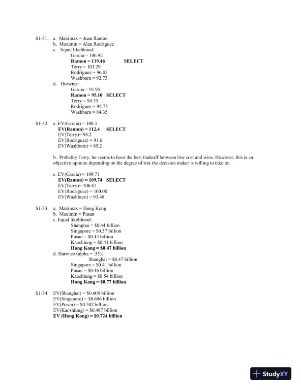 Solution Manual for Operations and Supply Chain Management, 9th Edition - Page 19 preview image