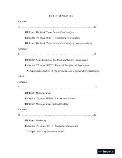 INTEGRATED PORTFOLIO: BACHELOR OF BUSINESS ADMINISTRATION Baker College - Page 6 preview image