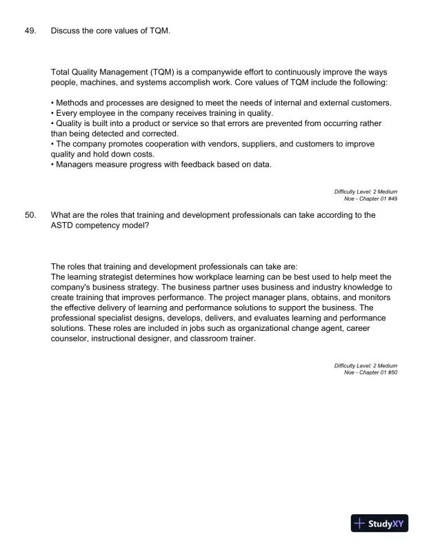 Employee Training and Development (Irwin Management) 7th Edition Test Bank - Page 23 preview image