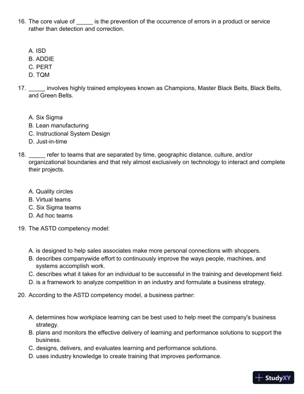 Employee Training and Development (Irwin Management) 7th Edition Test Bank - Page 5 preview image