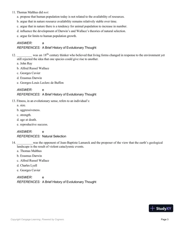 Essentials Of Physical Anthropology, 10th Edition Test Bank - Page 15 preview image