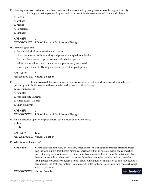 Essentials Of Physical Anthropology, 10th Edition Test Bank - Page 16 preview image