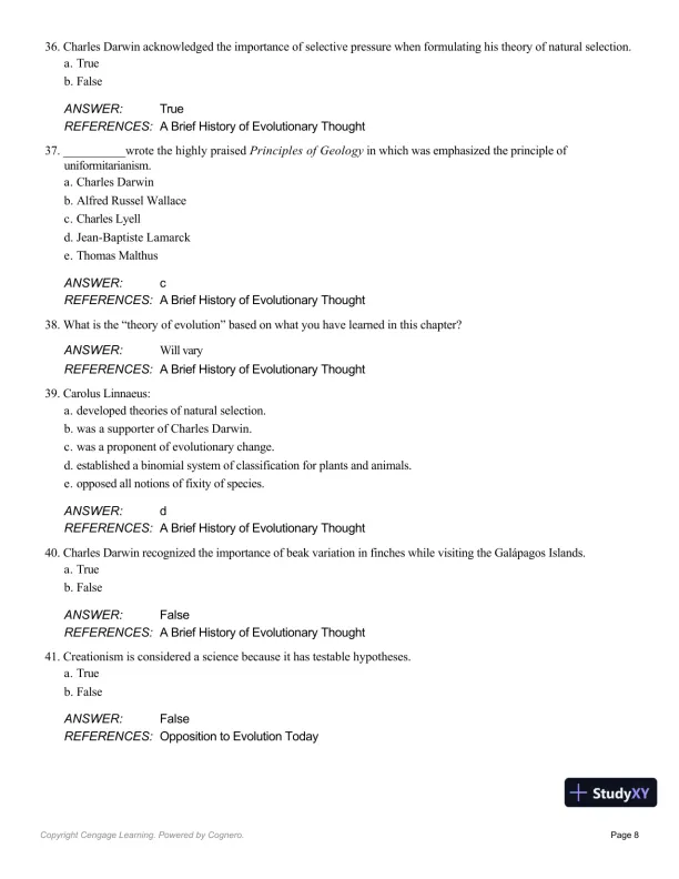 Essentials Of Physical Anthropology, 10th Edition Test Bank - Page 20 preview image