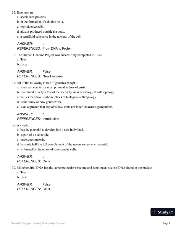 Essentials Of Physical Anthropology, 10th Edition Test Bank - Page 30 preview image
