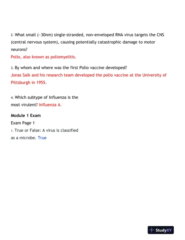 2024-2025 BIOD171 Portage Learning Biology Final Exam With Answers (170 Solved Questions) - Page 9 preview image