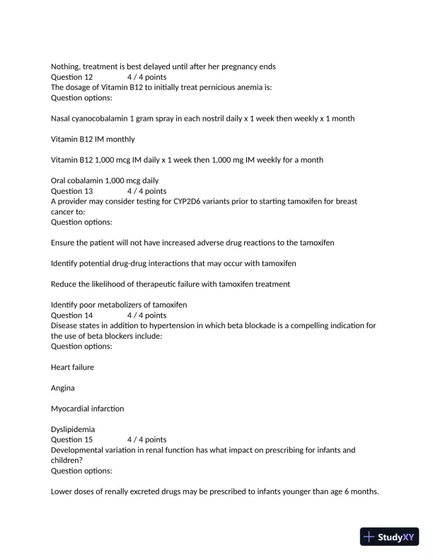 MN553 Final Exam Quiz with Answers (97 Solved Questions) - Page 5 preview image