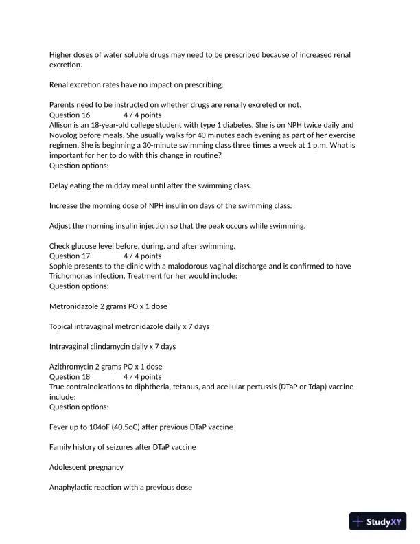 MN553 Final Exam Quiz with Answers (97 Solved Questions) - Page 6 preview image