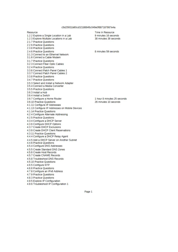 Network Configuration and Troubleshooting Practice - Page 1 preview image