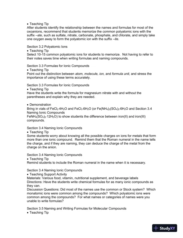 Solution Manual For Introduction to Chemistry, 4th Edition - Page 6 preview image