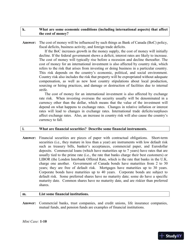 Financial Management: Theory And Practice, 2nd Edition Solution Manual - Page 11 preview image