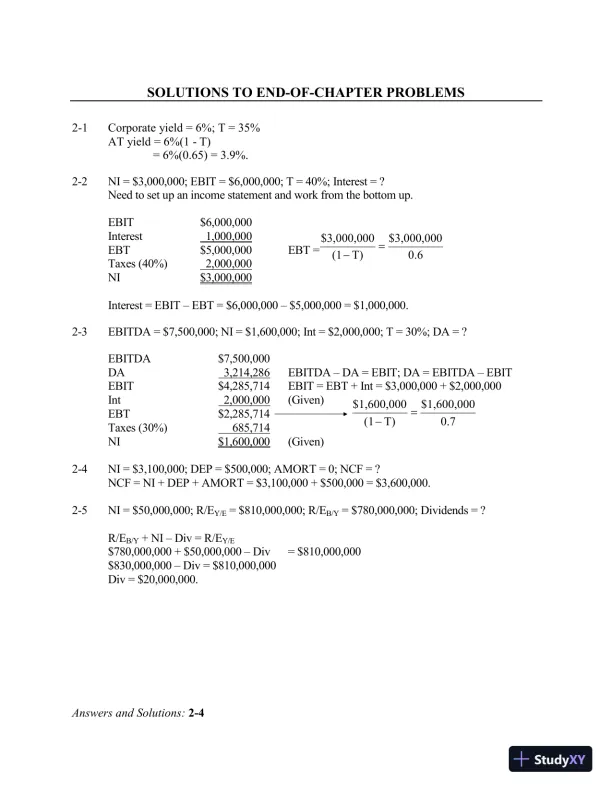 Financial Management: Theory And Practice, 2nd Edition Solution Manual - Page 16 preview image