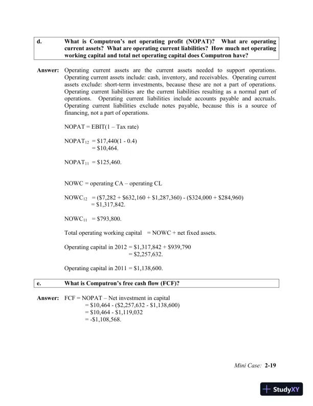 Financial Management: Theory And Practice, 2nd Edition Solution Manual - Page 31 preview image