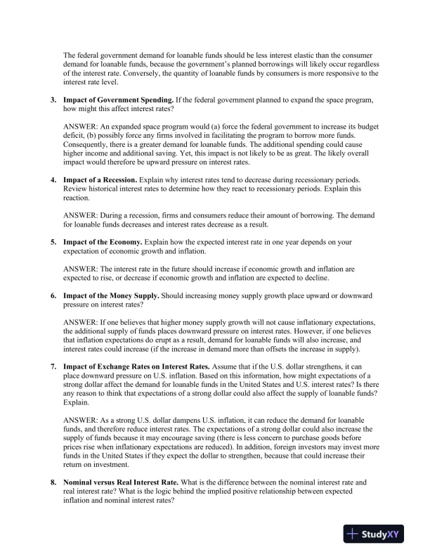 Financial Markets And Institutions, Abridged, 11th Edition Solution Manual - Page 14 preview image
