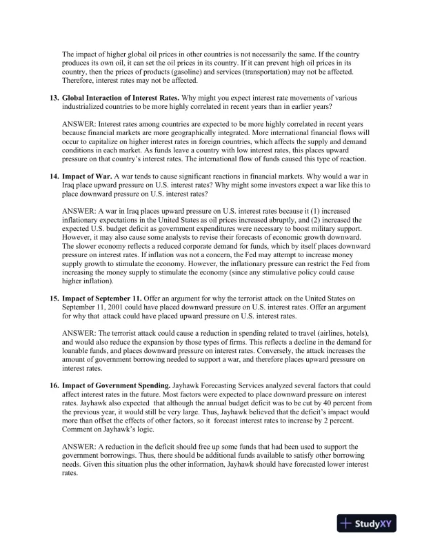 Financial Markets And Institutions, Abridged, 11th Edition Solution Manual - Page 16 preview image