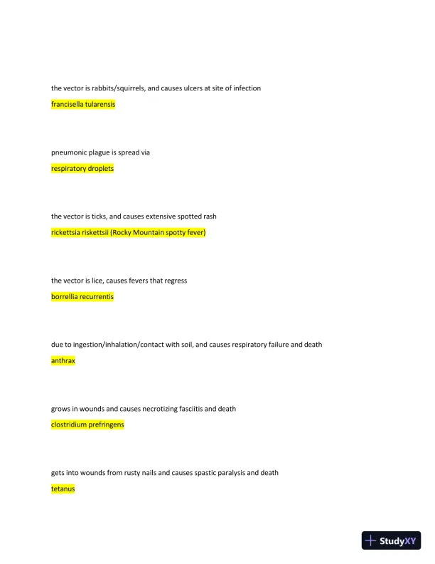 2024-2025 Boards: Microbiology - Vandy's Review PP Exam with Answers (55 Solved Questions) - Page 4 preview image