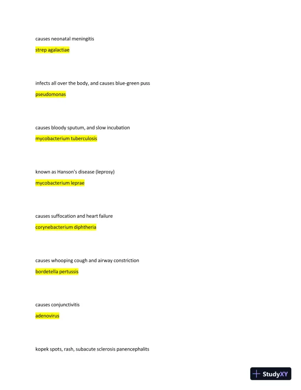 2024-2025 Boards: Microbiology - Vandy's Review PP Exam with Answers (55 Solved Questions) - Page 6 preview image