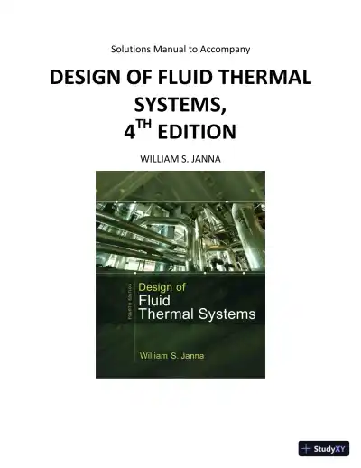 Solution Manual For Design Of Fluid Thermal Systems, 4th Edition - Page 1 preview image