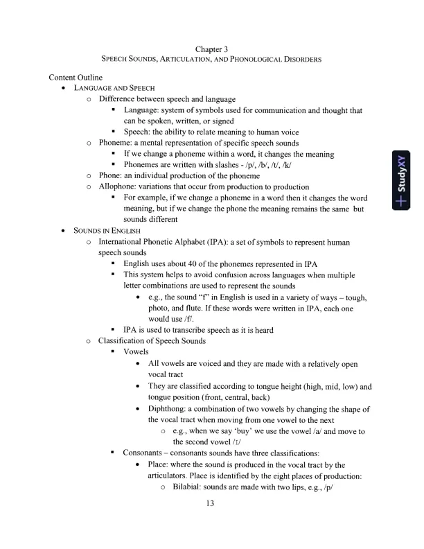 Primer On Communication And Communicative Disorders, A, 1st Edition Test Bank - Page 15 preview image