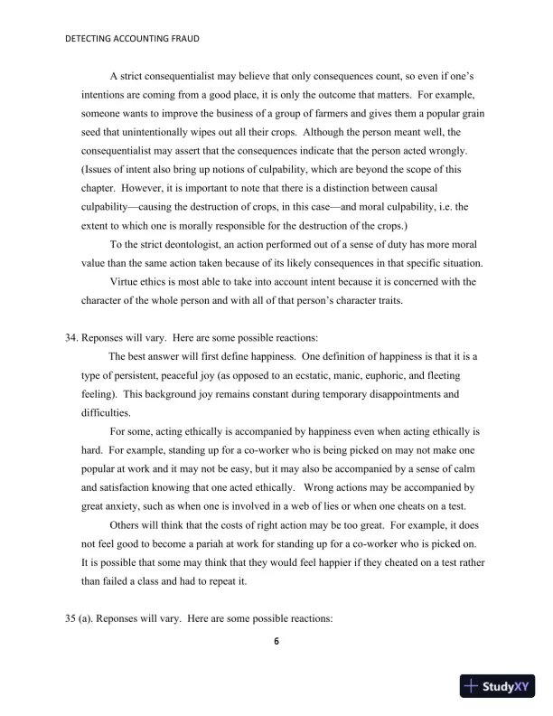 Solution Manual for Detecting Accounting Fraud: Analysis and Ethics - Page 10 preview image