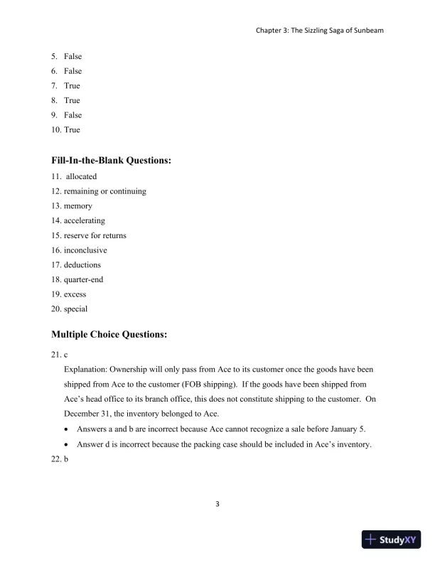 Solution Manual for Detecting Accounting Fraud: Analysis and Ethics - Page 21 preview image