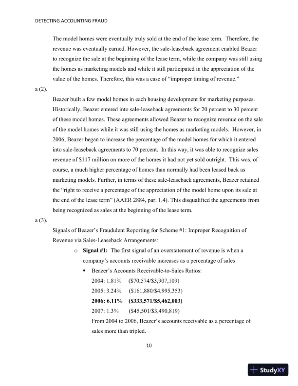 Solution Manual for Detecting Accounting Fraud: Analysis and Ethics - Page 28 preview image