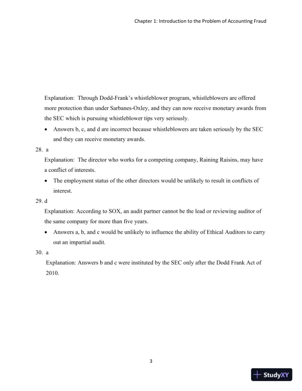 Solution Manual for Detecting Accounting Fraud: Analysis and Ethics - Page 4 preview image