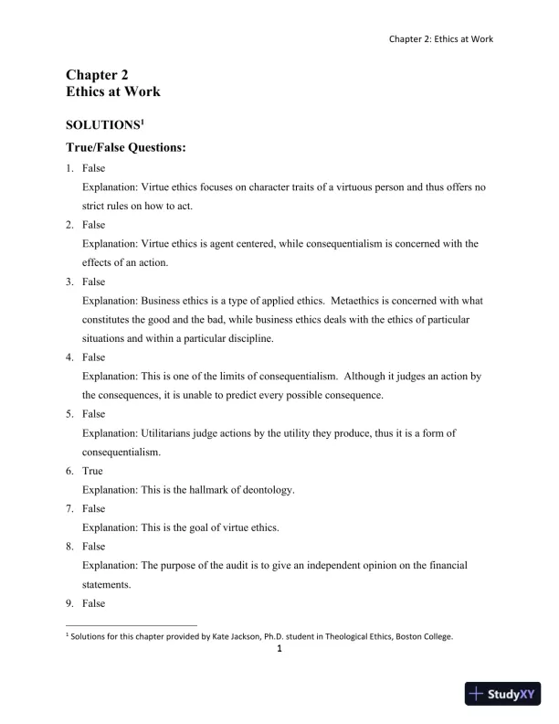 Solution Manual for Detecting Accounting Fraud: Analysis and Ethics - Page 5 preview image