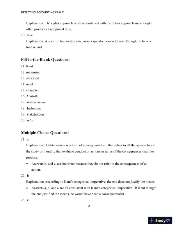 Solution Manual for Detecting Accounting Fraud: Analysis and Ethics - Page 6 preview image