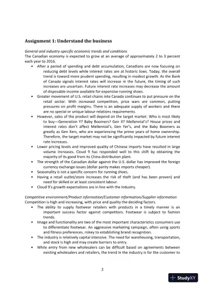 Cloud 9 Ltd. : An Audit Case Study, First Canadian Edition Class Notes - Page 1 preview image