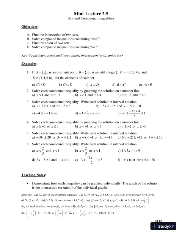 Solution Manual for Intermediate Algebra, 6th Edition - Page 16 preview image