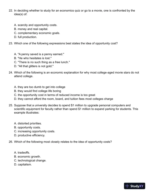 Microeconomics 17th Edition Test Bank - Page 6 preview image
