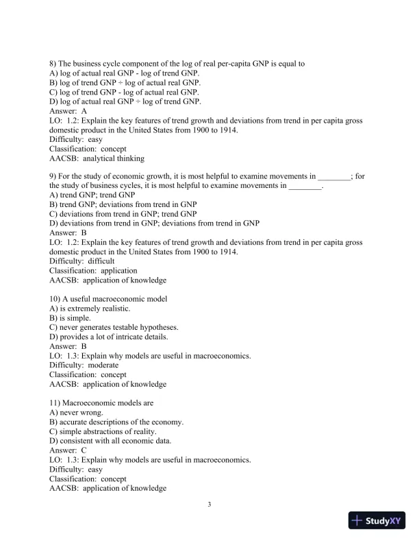 Test Bank for Macroeconomics, 6th Edition - Page 4 preview image