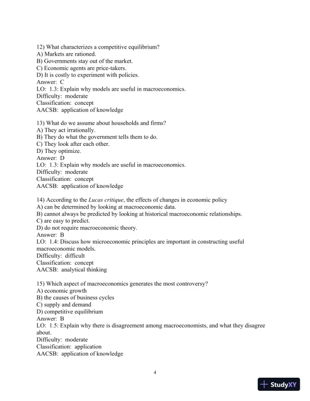 Test Bank for Macroeconomics, 6th Edition - Page 5 preview image