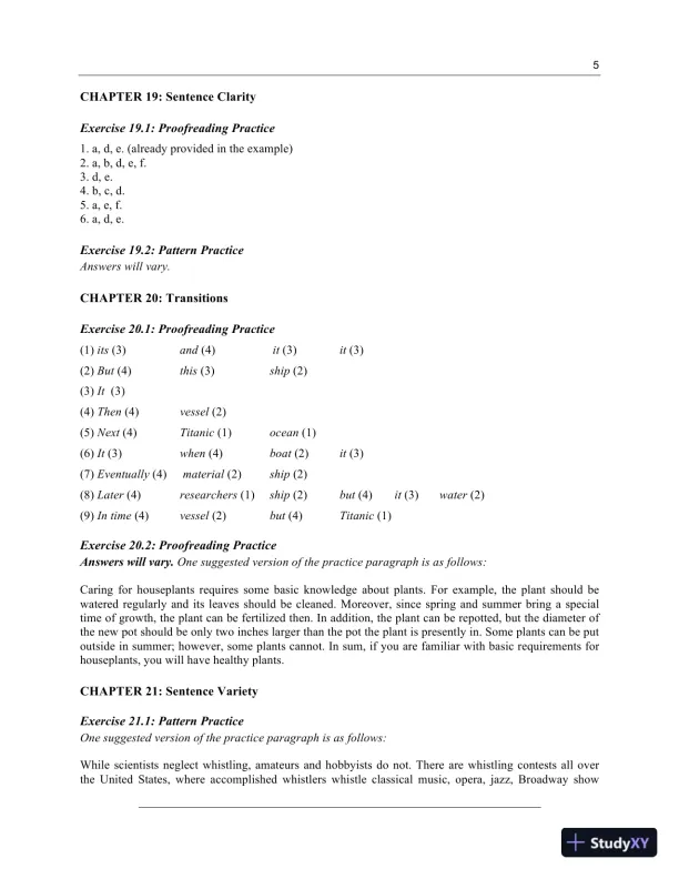 Solution Manual for Harris Reference Guide for Writers, 10th Edition - Page 10 preview image