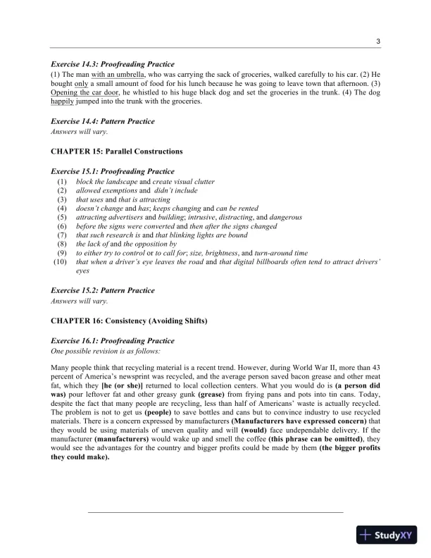 Solution Manual for Harris Reference Guide for Writers, 10th Edition - Page 8 preview image